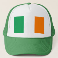 Sombrero camionero de la bandera de Irlanda