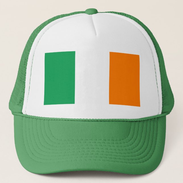 Sombrero camionero de la bandera de Irlanda (Anverso)