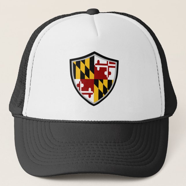 Sombrero camionero de la bandera de Maryland (Anverso)