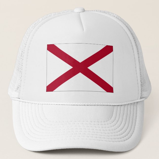 Sombrero camionero de la bandera del estado de Ala (Anverso)