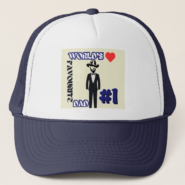 Sombrero camionero de la marina favorito del mundo (Anverso)