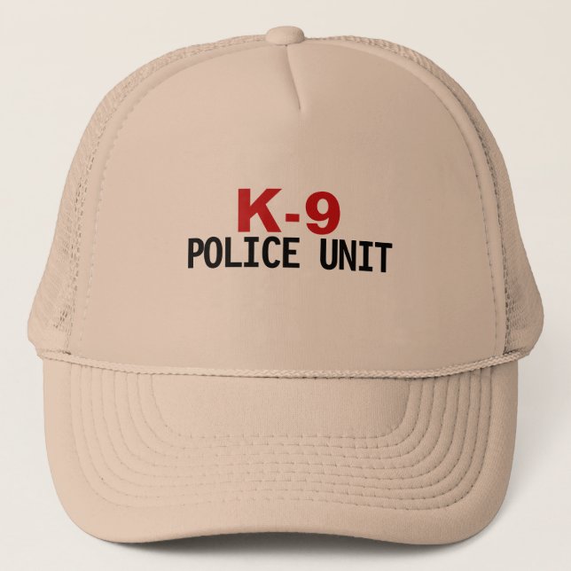Sombrero camionero de la policía K-9 (Anverso)