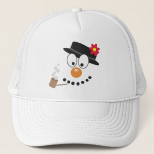 Sombrero camionero de Navidades graciosos de Snowm