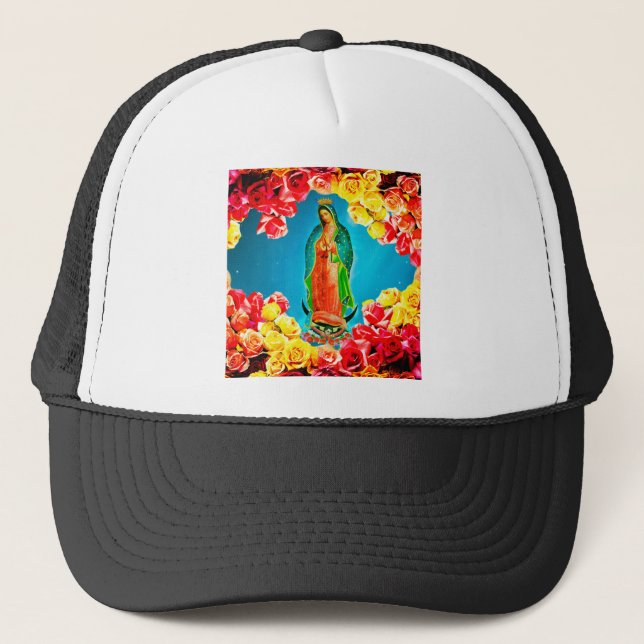 Sombrero camionero de Nuestra Señora de Guadalupe (Anverso)