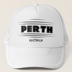 Sombrero camionero de Perth Australia City Rótulo