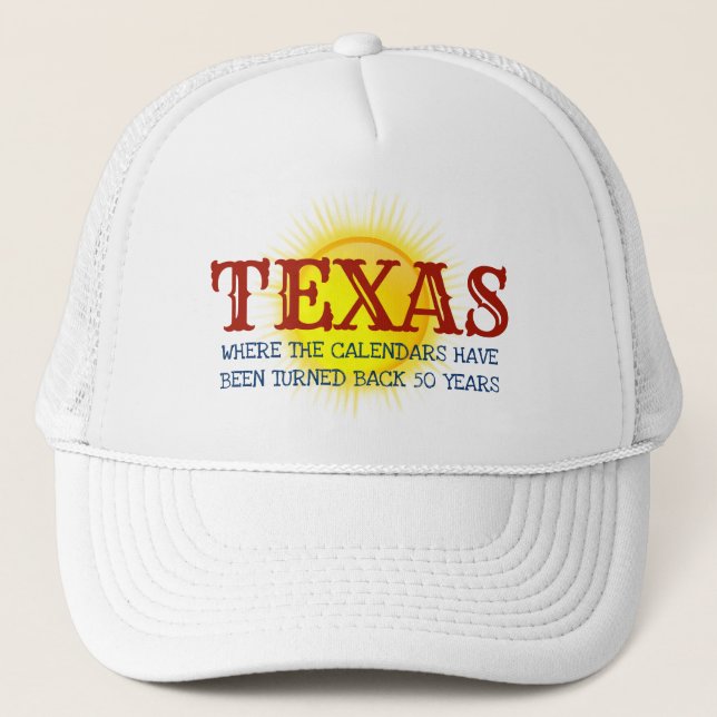 Sombrero camionero de Red State Texas retrocede 50 (Anverso)