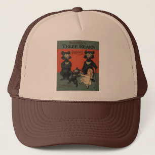 Sombrero camionero de tres osos