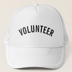Sombrero camionero de voluntarios negros