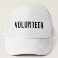 Sombrero camionero de voluntarios negros