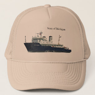 sombrero camionero del estado de Michigan
