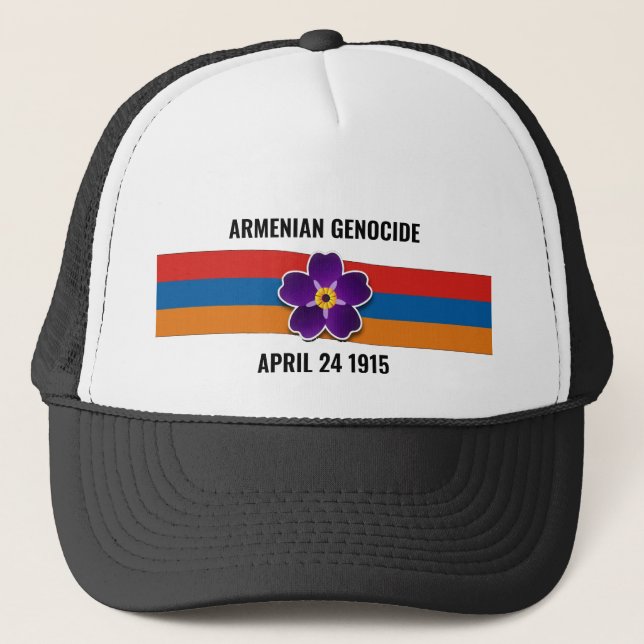 Sombrero camionero del genocidio armenio (Anverso)