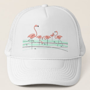 Sombrero camionero del grupo Flamingos