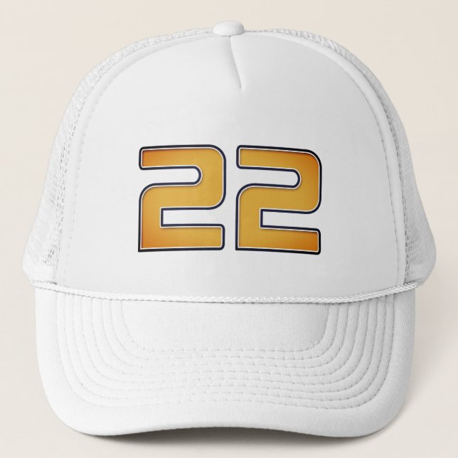 Sombrero camionero del partido de cumpleaños 22 (Anverso)