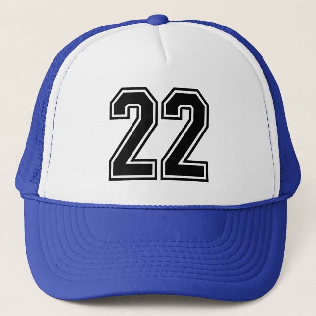 Sombrero camionero del partido de cumpleaños 22 (Anverso)