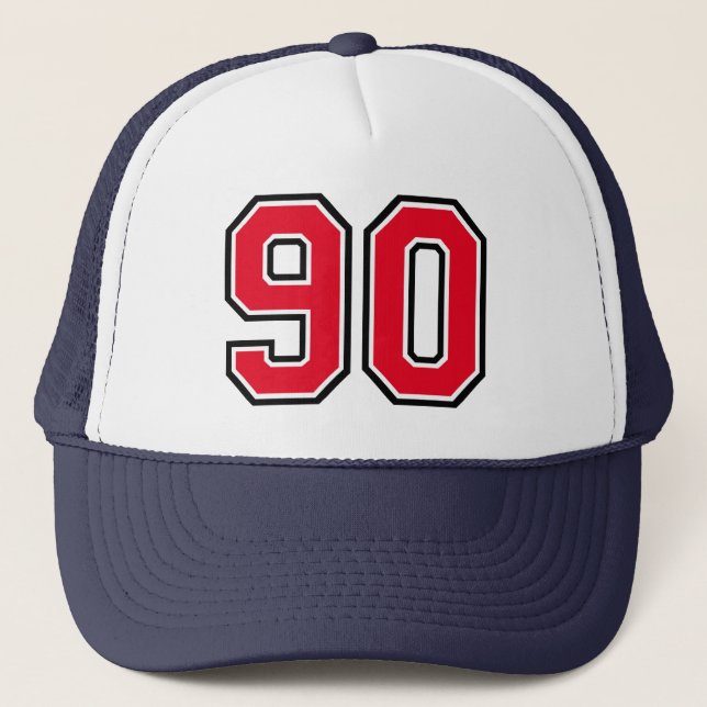 Sombrero camionero del partido de cumpleaños 90 (Anverso)