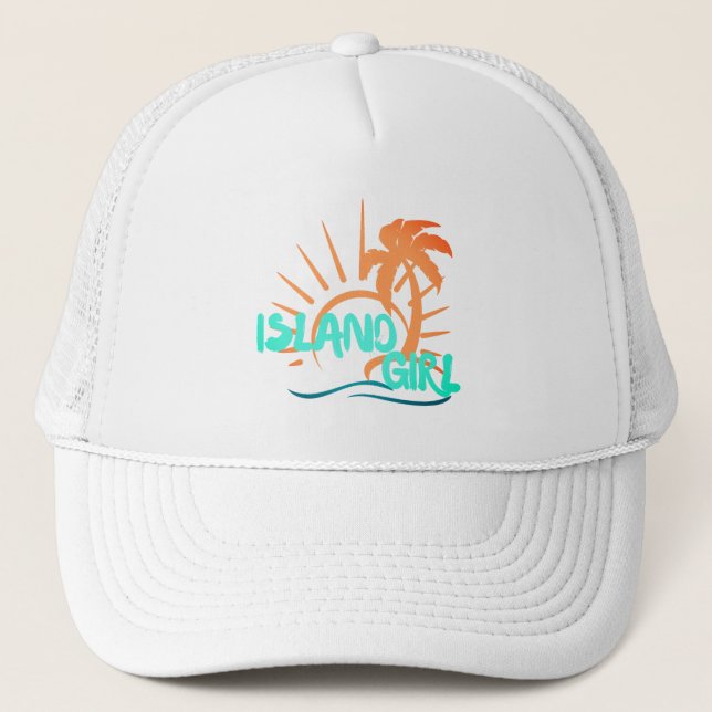 Sombrero camionero "Island Chica" (Anverso)