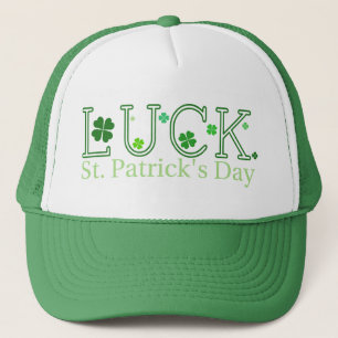 Sombrero camionero "Luck" del Día de San Patricio
