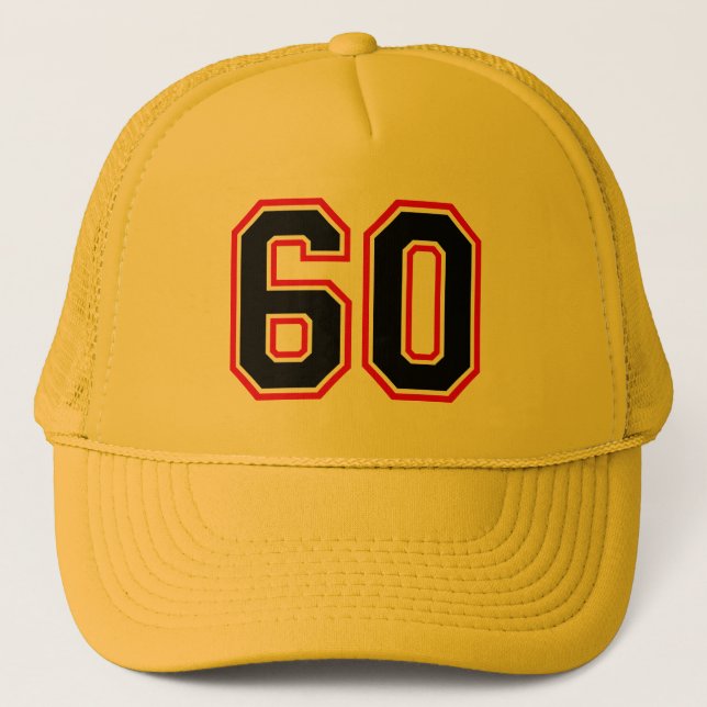 Sombrero camionero número 60 (Anverso)