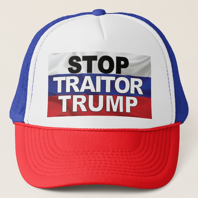 Sombrero camionero "Stop Traitor Trump" (Anverso)