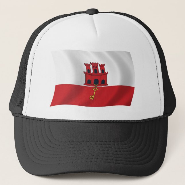 Sombrero con Bandera de Gibraltar (Anverso)