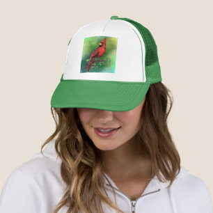 Sombrero con cardenal norteño