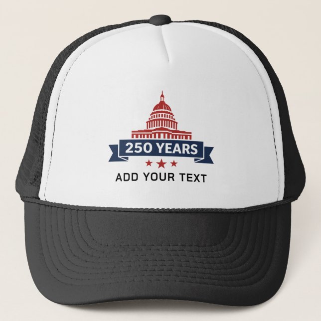 Sombrero de arte de línea de la Casa Blanca Texto  (Anverso)