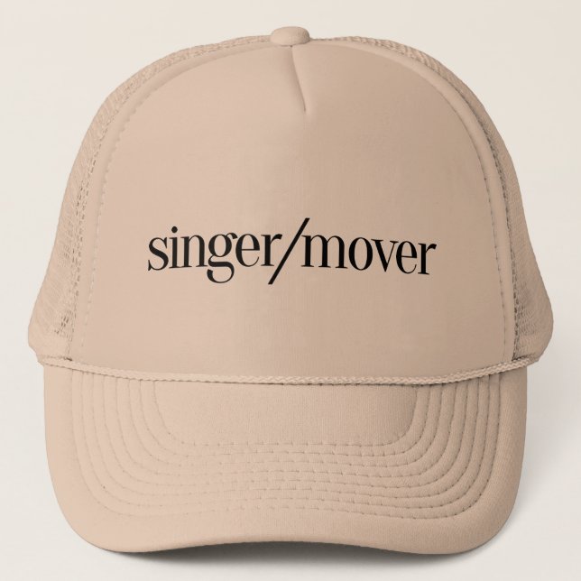 Sombrero de béisbol de cantante/Mover (Anverso)