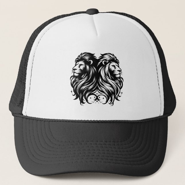 Sombrero de béisbol de doble león (Anverso)