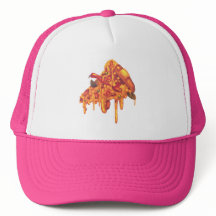 sombrero de béisbol de pizza