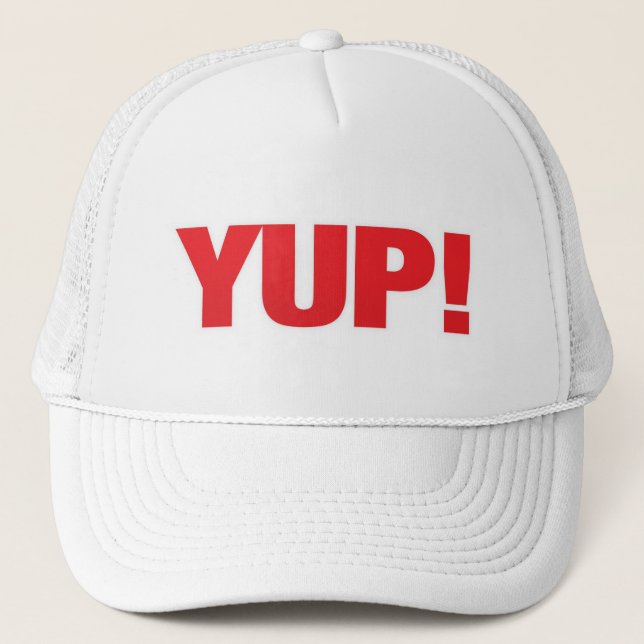 Sombrero de béisbol de Yup rojo (Anverso)
