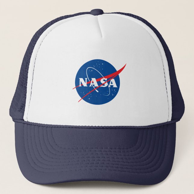 Sombrero de béisbol icónico de la NASA (cielo blan (Anverso)
