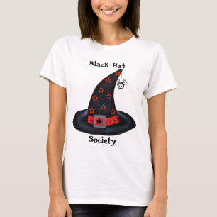Sombrero de Bruja Negra con Estrellas y Camiseta d