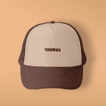 Sombrero de camión<br><div class="desc">El tauro (griego antiguo: Τ α ῦ ρ ς, romanizado: Taûros, latín para "toro") es el segundo signo astrológico del zodiaco moderno. Se extiende de 30° a 60° del zodiaco. Este signo pertenece al elemento de la Tierra o a la triplicidad, así como a una modalidad fija, calidad o cuadruplicidad....</div>