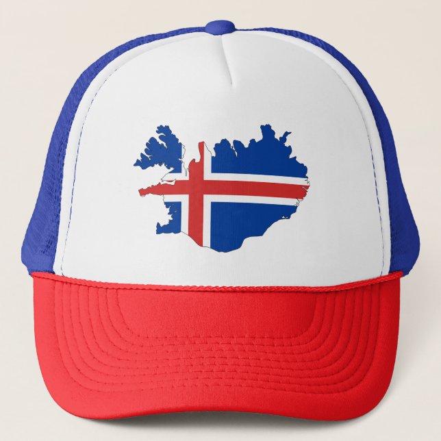 Sombrero de camión/Bandera de Islandia Europa (Anverso)