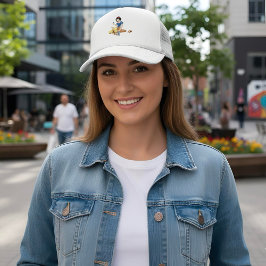 Sombrero de camión blanco de nieve