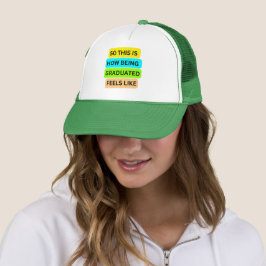 Sombrero de camión blanco y verde SO_ESTO_ES_CÓMO_