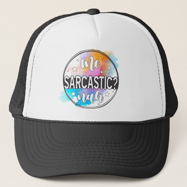 Sombrero de camión de actitud sarcástica para muje (Anverso)