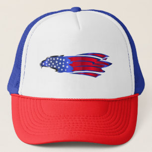 Sombrero De Camión De Águila De Estrellas Y Rayas