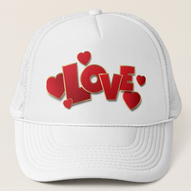 Sombrero de camión de amor, sombrero de camionero (Anverso)