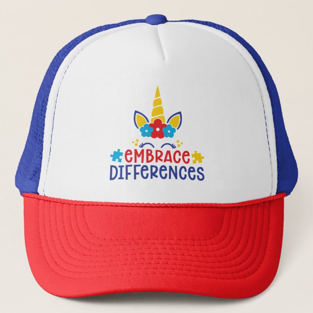 Sombrero de camión de autismo/Cap (Anverso)