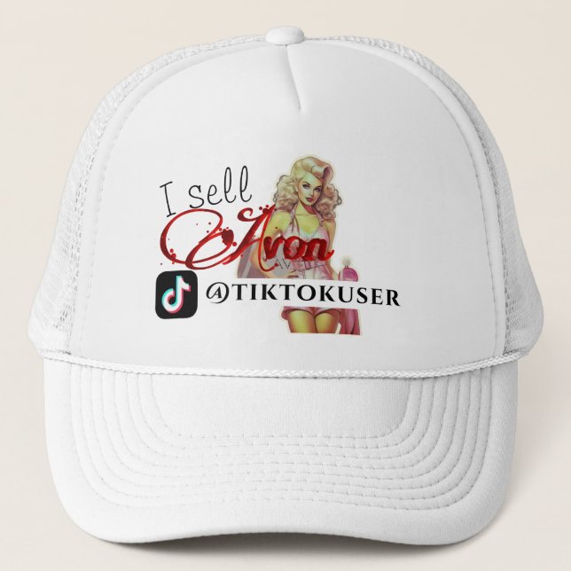 Sombrero de camión de Avon Representante Tiktok (Anverso)