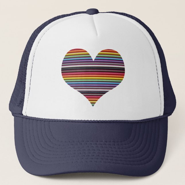 Sombrero de camión de corazón con cable de cinta d (Anverso)