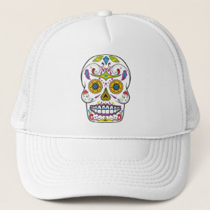 Sombrero de camión de cráneo de azúcar