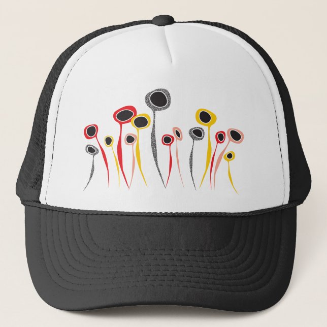 Sombrero de camión de flores retro (Anverso)