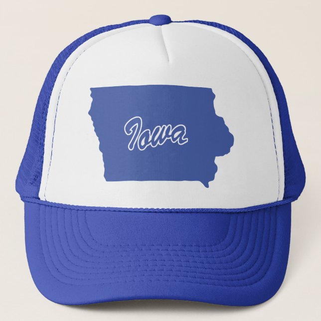 Sombrero De Camión De Forma Estado De Iowa (Anverso)