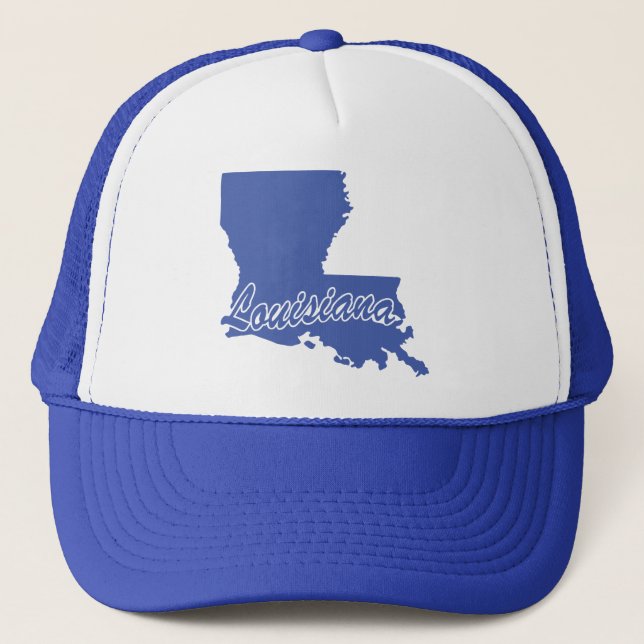 Sombrero De Camión De Forma Estado De Luisiana (Anverso)