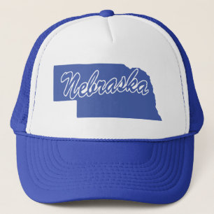Sombrero De Camión De Forma Estado De Nebraska