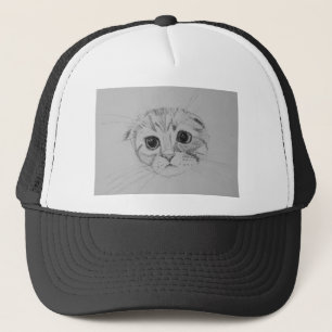 Sombrero de camión de gatitos de pelo de cola