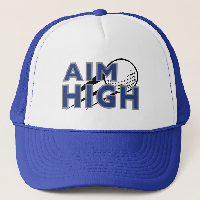 Sombrero de camión de golf "AIM HIGH" para perfusi (Anverso)