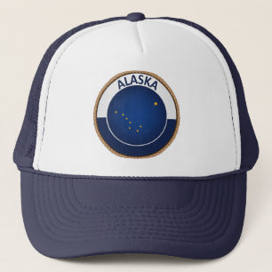 Sombrero de camión de la bandera de Alaska